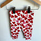 Red Heart Leggings / 3-6m