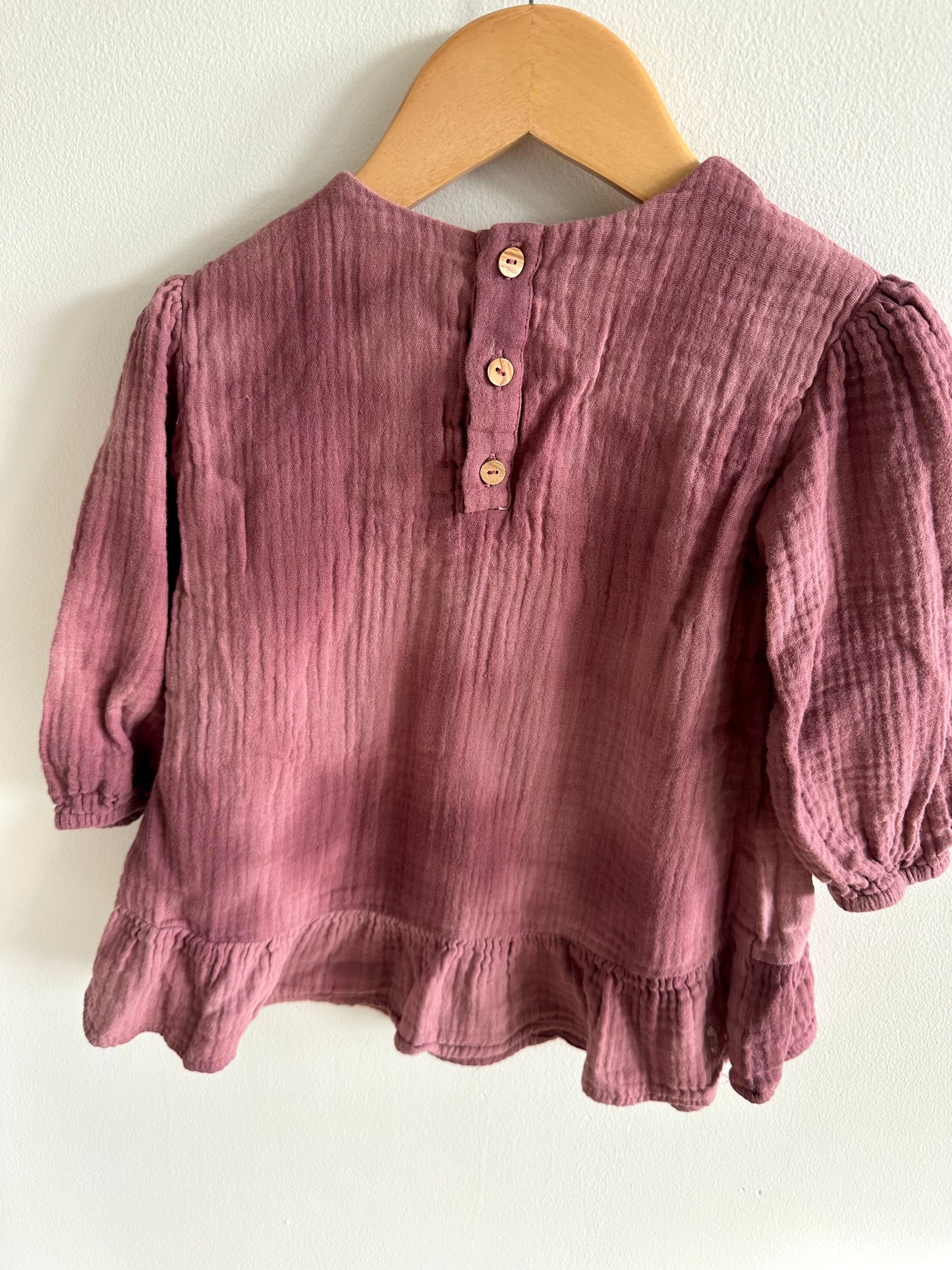 Pink Tunic Ruffle Top / 18-24m