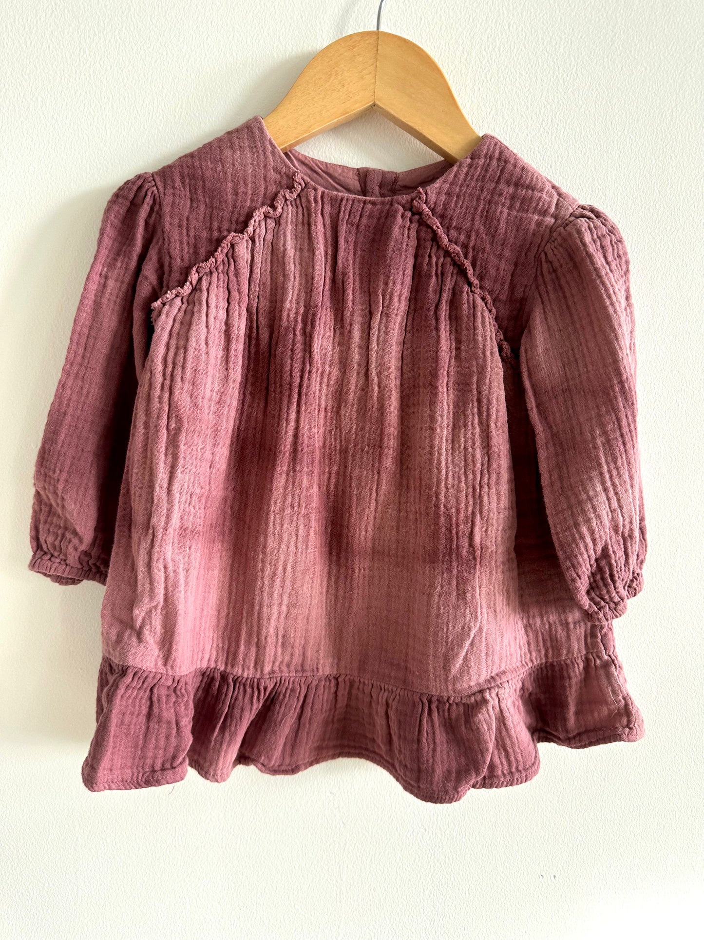 Pink Tunic Ruffle Top / 18-24m