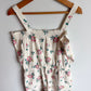 White Romper with Pink Flowers / 8 years