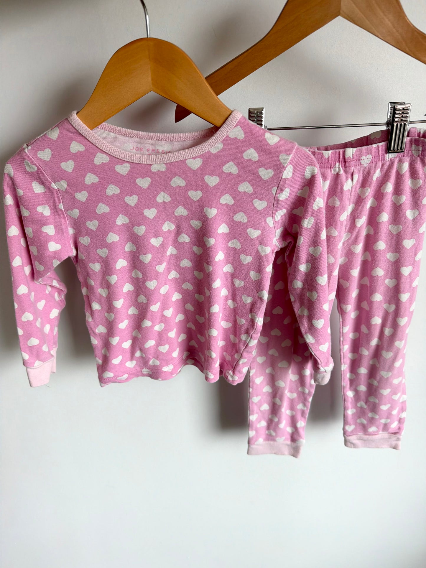 Heart Pink PJ Set / 2-3T