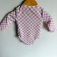 Purple Checkered Swimsuit / 3-6m