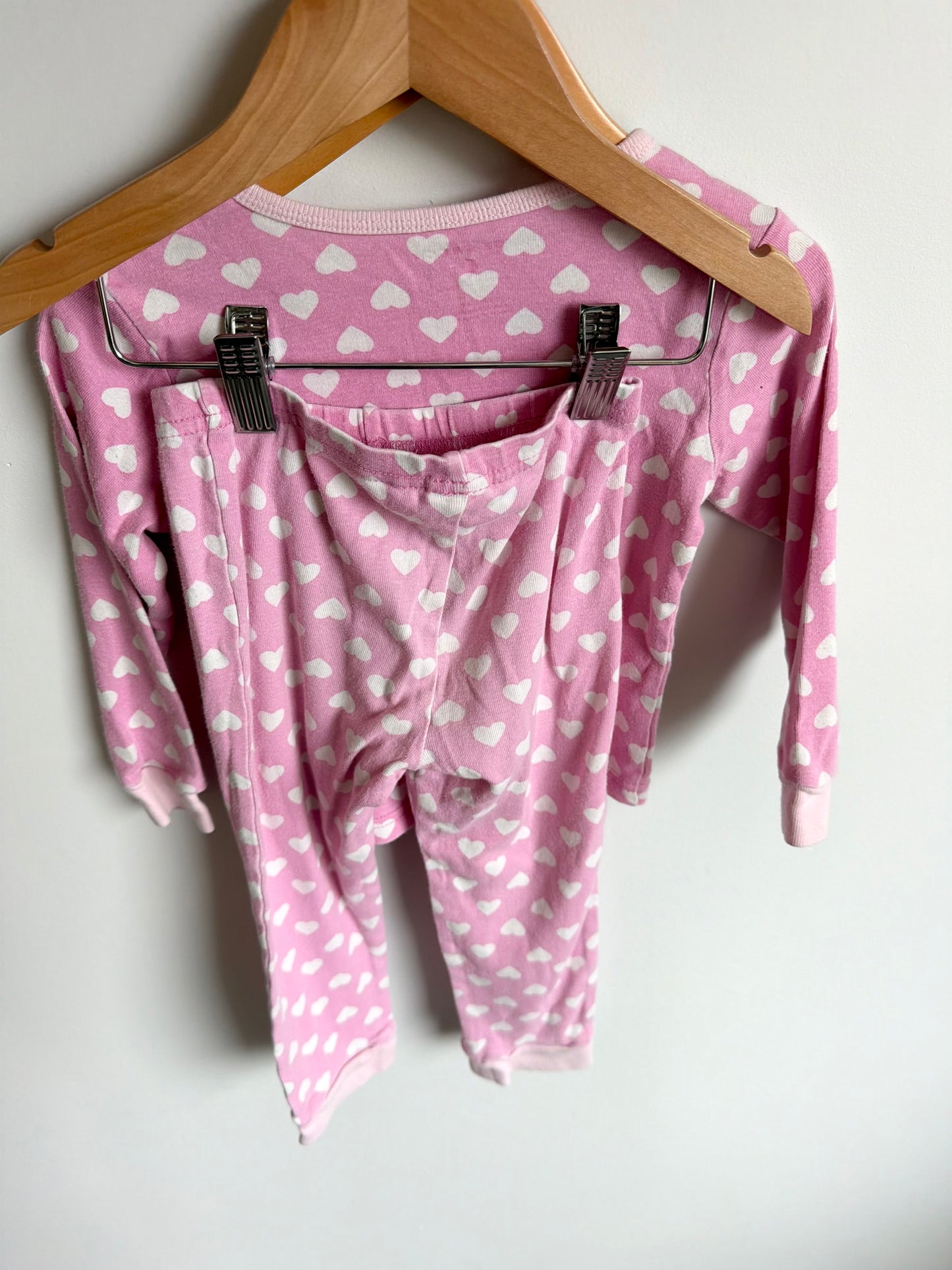 Heart Pink PJ Set / 2-3T