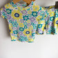 Bright Flower PJ Top + Shorts / 2T
