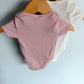 Cream + Pink T-Shirt Bodysuits / 3-6m