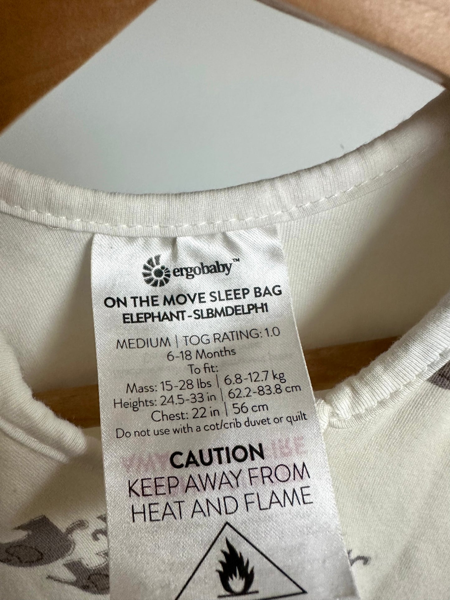 Elephant Sleep Sack 1.0 Tog / 6-18m