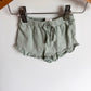 H&M Sage Ruffle Trim Shorts / 4-6m