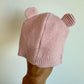 Pink Knit Toque with Ears / 3m