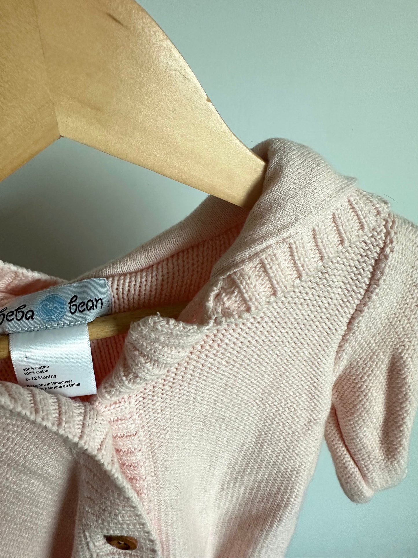 Blush Hood Sweater / 6-12m