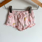 H&M Pink Ruffle Trim Floral Shorts / 4-6m