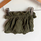 Green Eyelet Shorts / 9-12m