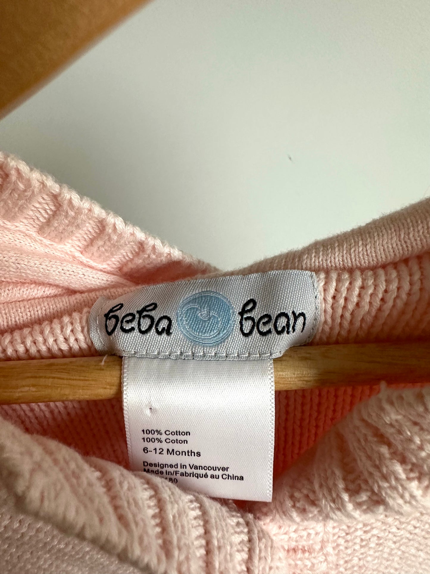 Blush Hood Sweater / 6-12m