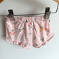 H&M Pink Ruffle Trim Floral Shorts / 4-6m