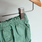 Green Ruffle Trim Shorts / 3-6m