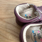 2* Little Moccs Plum Scalloped Sandals (In Package) / Small (6-12m)
