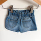 Jean Scrunchy Waist Shorts / 3-6m