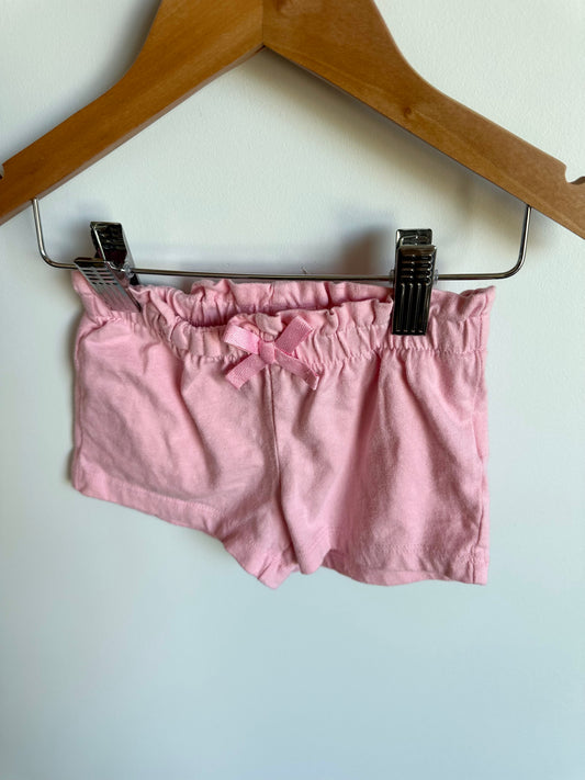 Pink Shorts with Bow / 12-18m