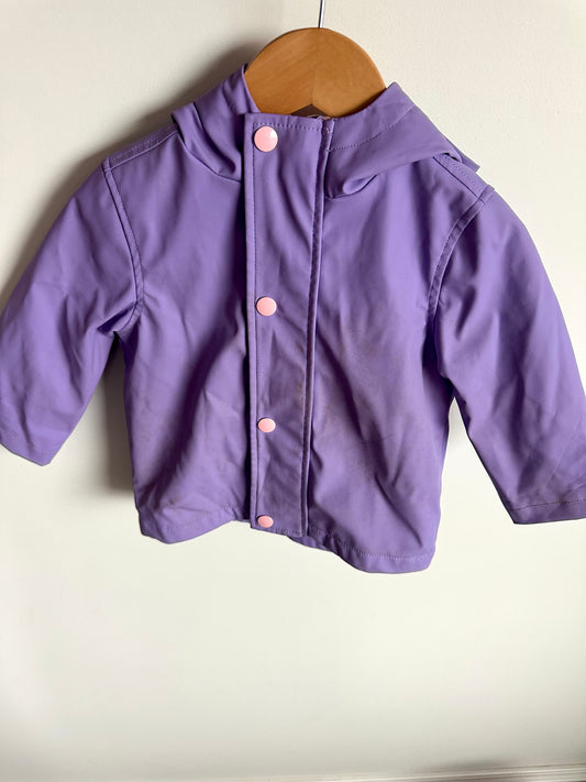 Purple Unicorn Hood Rain Jacket (PLAY) / 12-18m