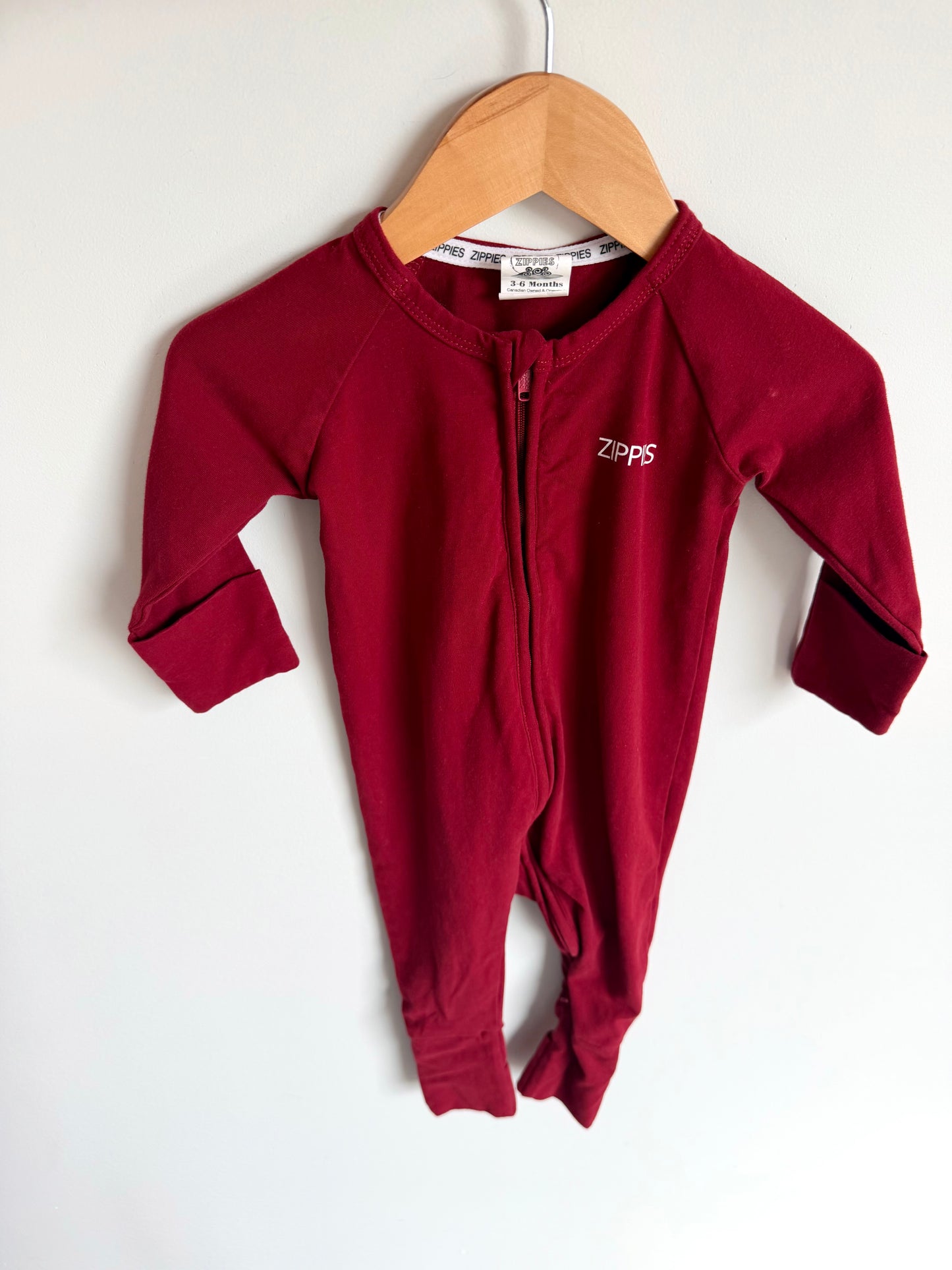 Zippies Maroon Sleeper / 3-6m