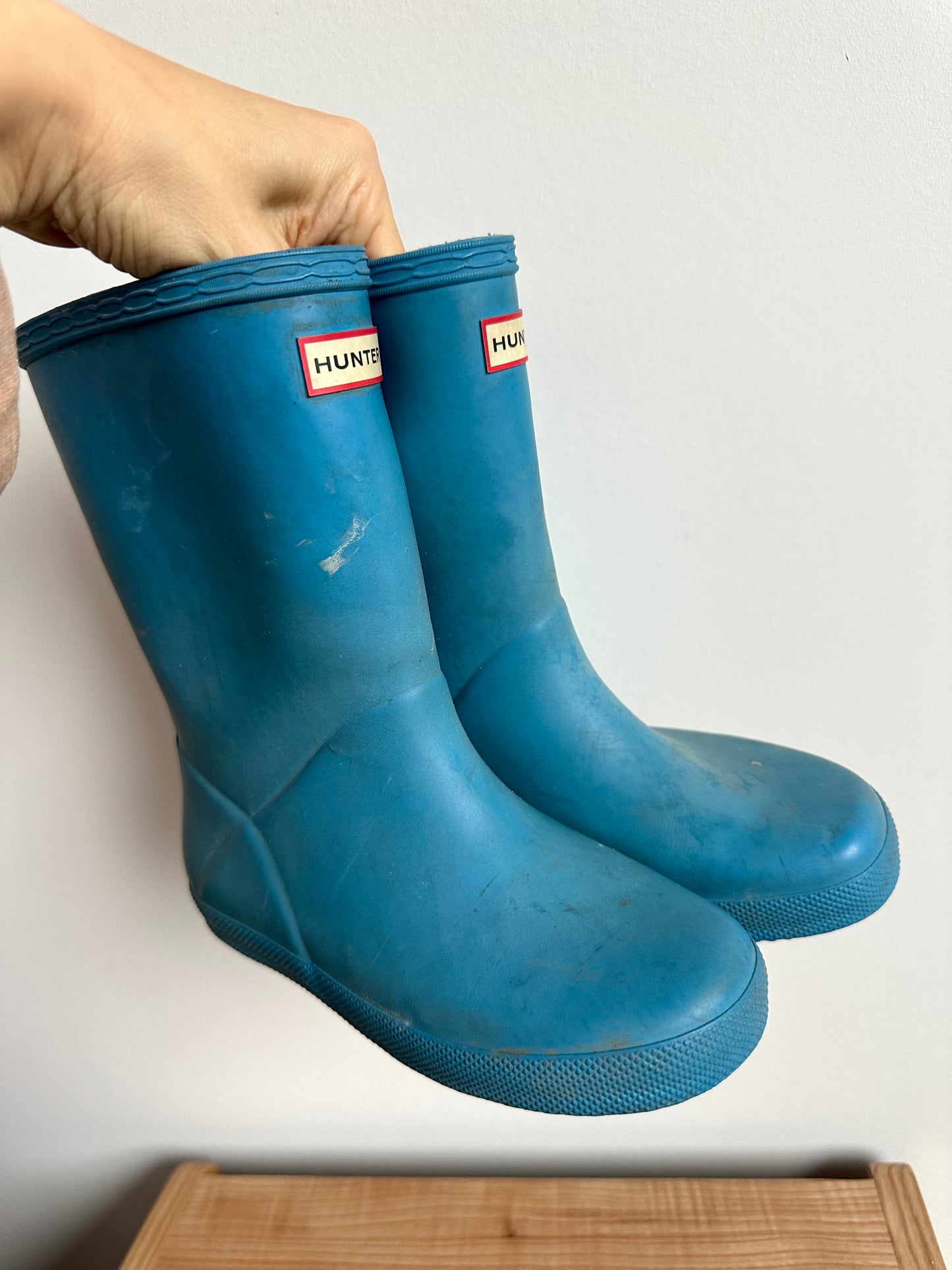 Blue Hunter Rain Boots / Size 12 (Little Kid)