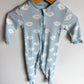 Cloud Blue Cotton Sleeper / 3-6m