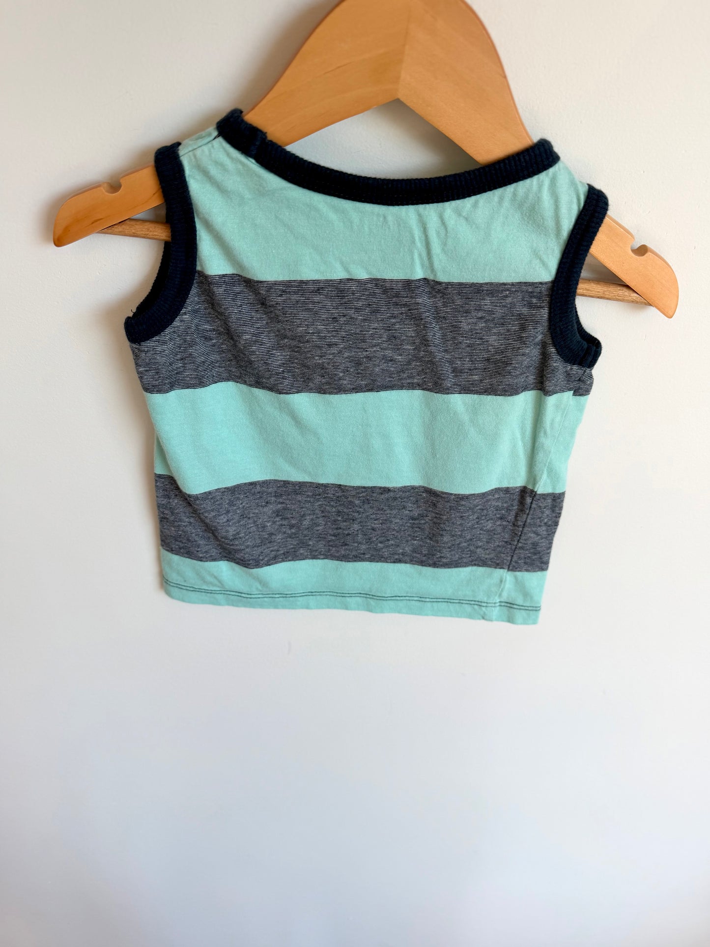 H&M Blue Panel Pocket Tank Top / 18-24m