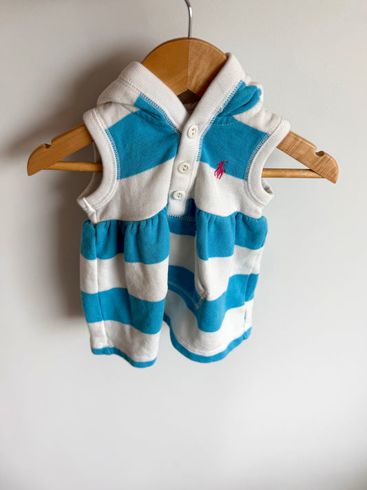 Ralph Lauren Hood Stripe Top / 9m