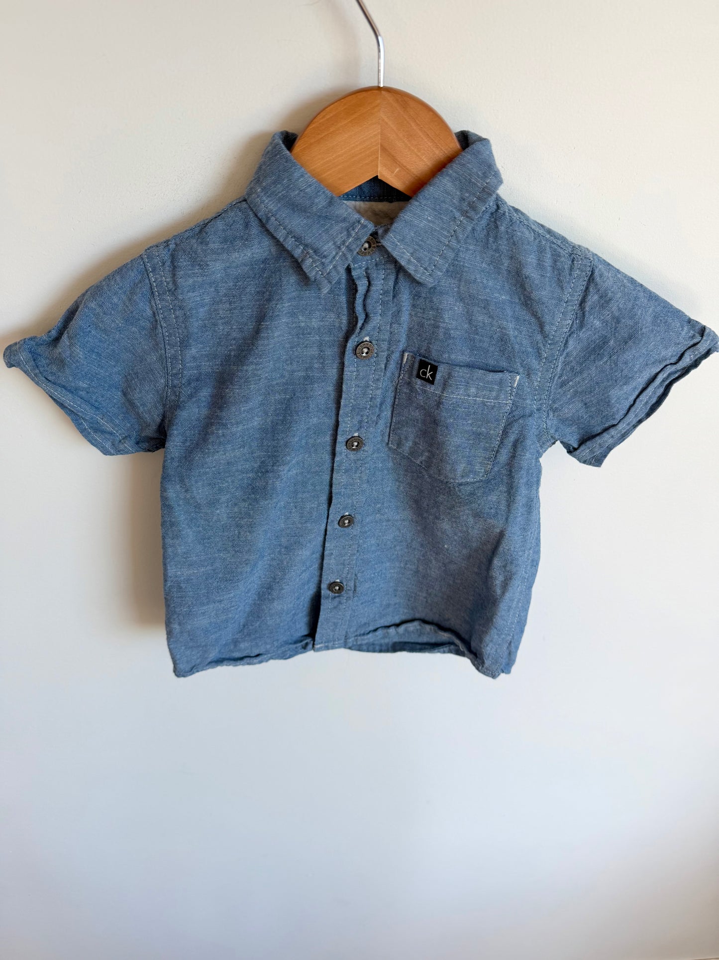 CK Collared Button Up Top / 24m