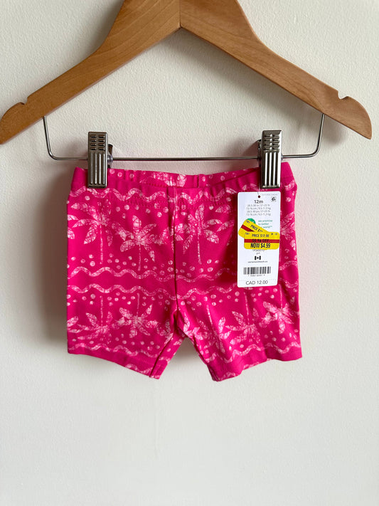 Pink Palm Tree Shorts (With Tags) / 12m