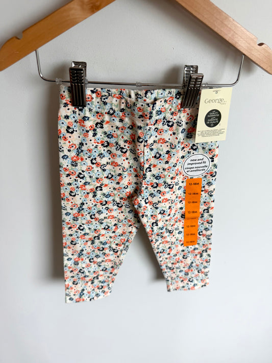 Floral Cluster Pants (With tags) / 12-18m