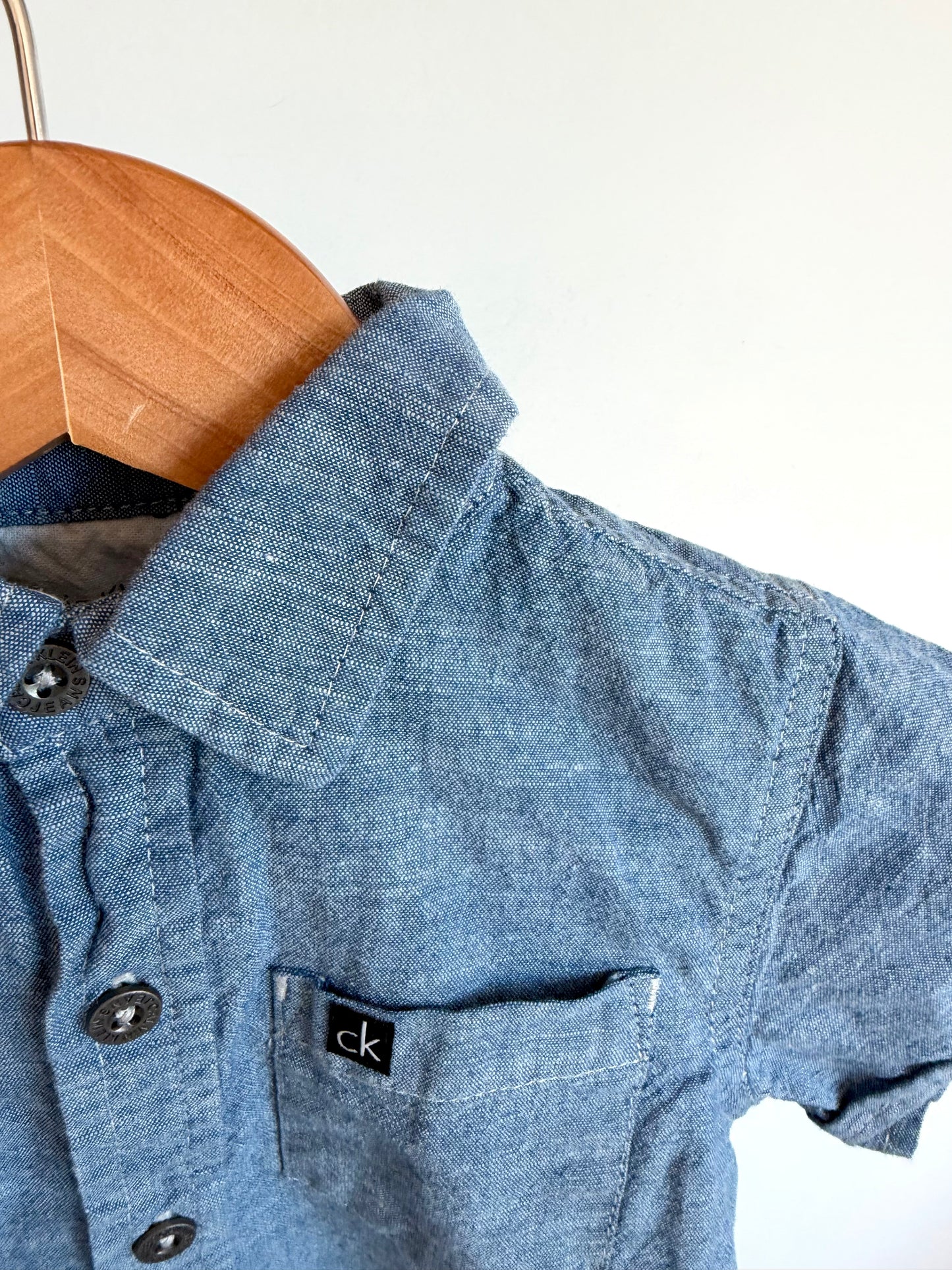 CK Collared Button Up Top / 24m