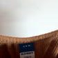Brown Ribbed Romper / 3-6m