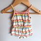 Colored Striped Romper / 3-6m