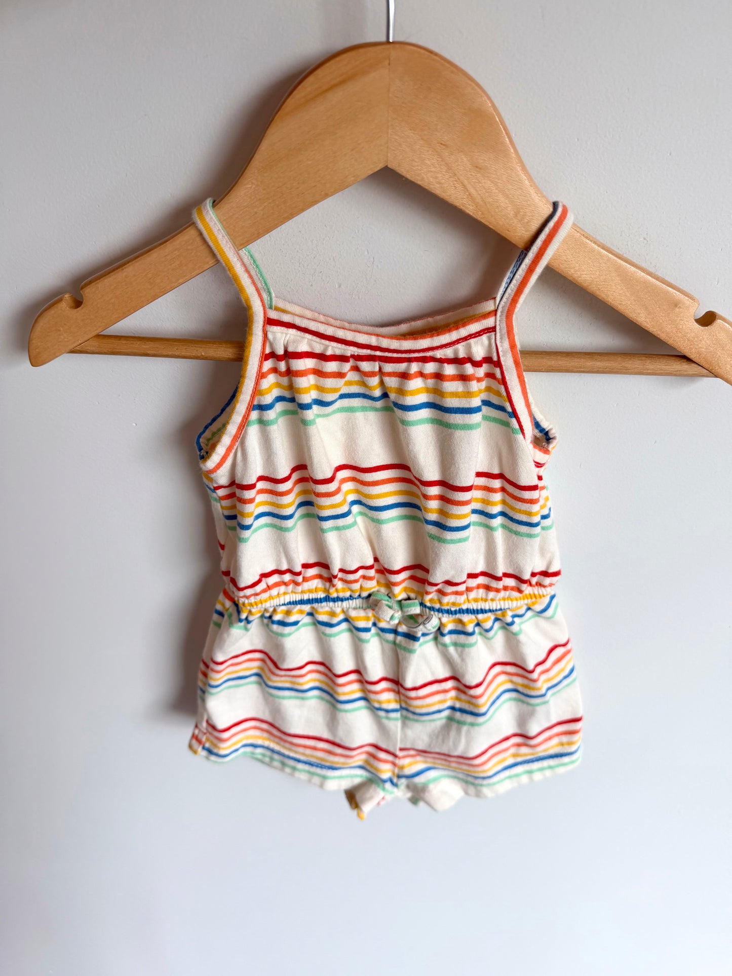 Colored Striped Romper / 3-6m