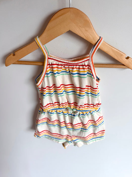 Colored Striped Romper / 3-6m