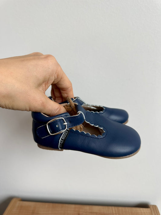 Little Moccs Navy Hard Sole Mary Jane Shoe / Size 5 Toddler