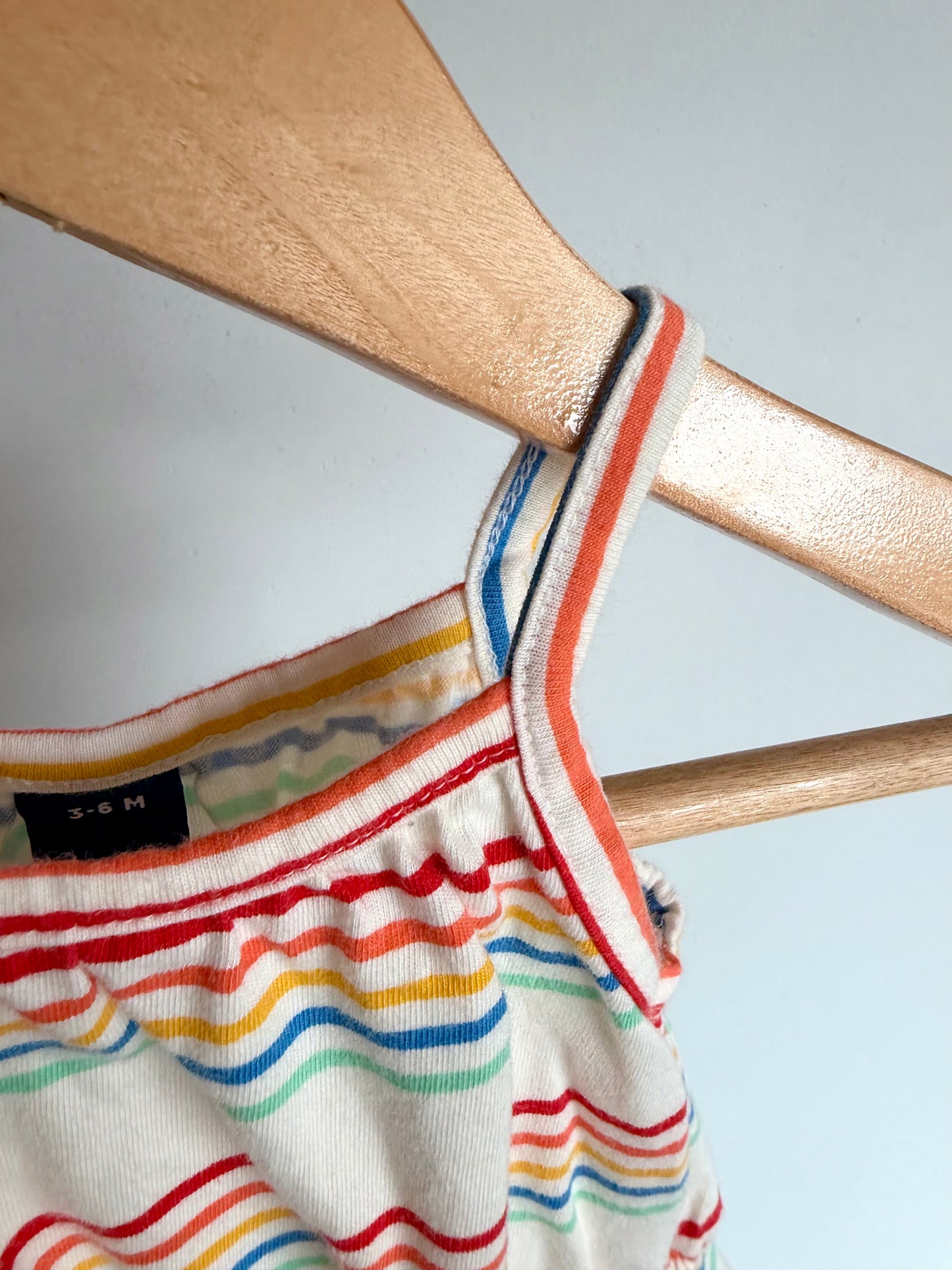 Colored Striped Romper / 3-6m