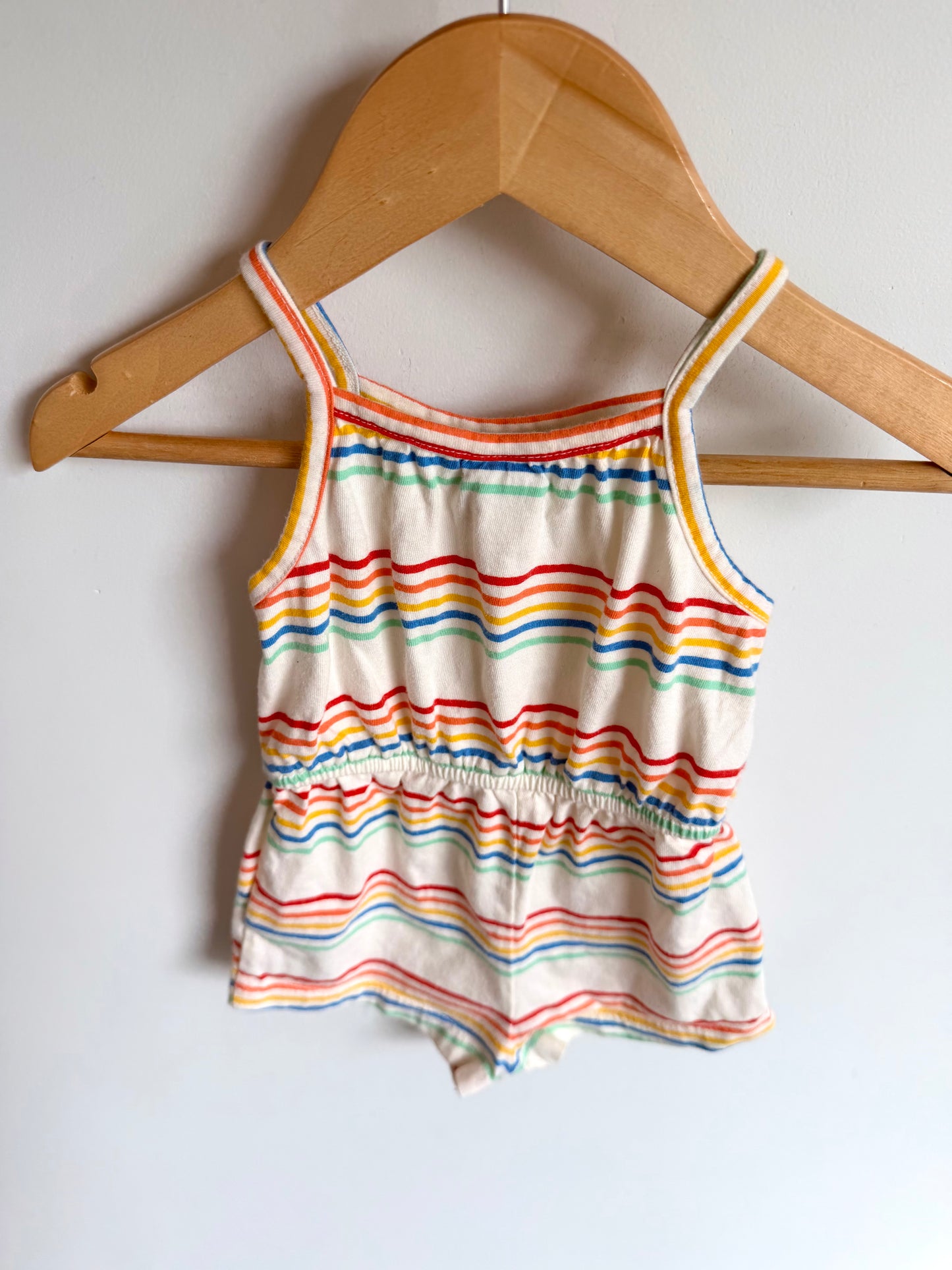 Colored Striped Romper / 3-6m