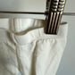 Cream Organic Newborn Leggings / 0m