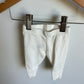 Cream Organic Newborn Leggings / 0m