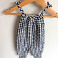 Gingham Blue Jumpsuit / 3-6m