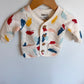 Brush Strokes Cardigan / 3-6m