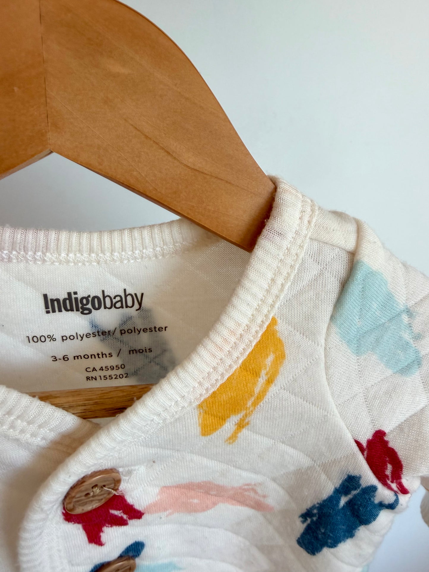 Brush Strokes Cardigan / 3-6m