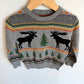 Moose and Tree Sweater / 2T
