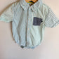 Vertical Stripe Collared Bodysuit / 24m