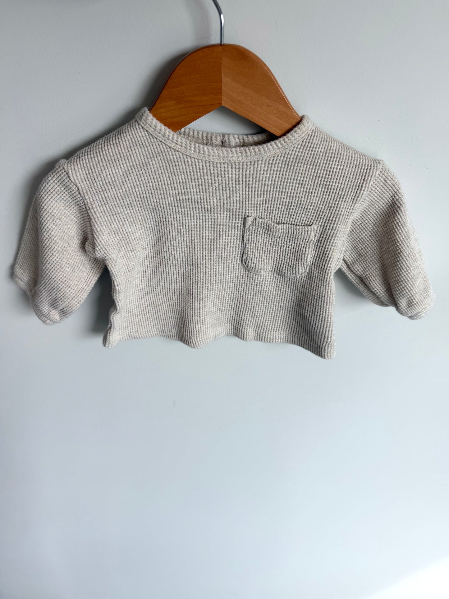 Oat Waffle Pocket Top / 2-4m