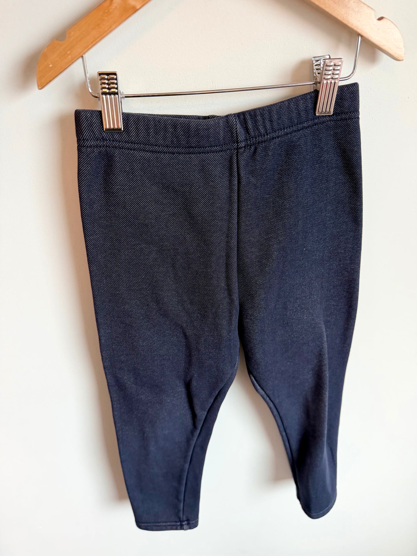 Dark Blue Fleece Leggings / 7 years