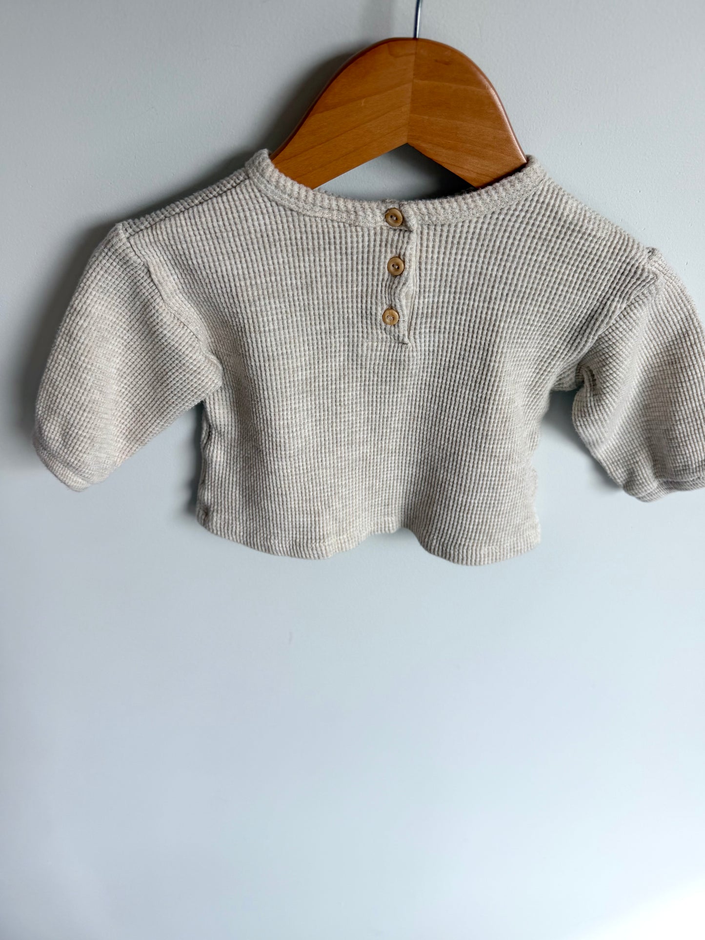 Oat Waffle Pocket Top / 2-4m