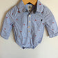 Rocket Button Up Collared Bodysuit / 18m