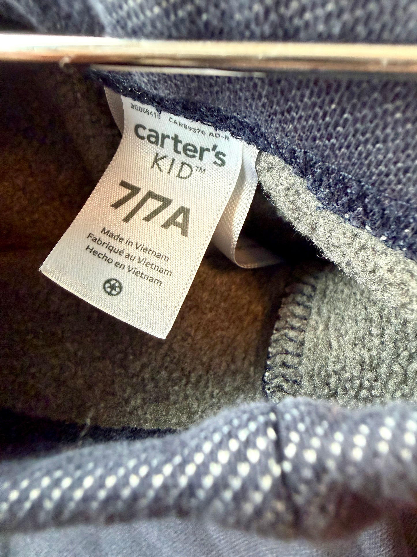 Dark Blue Fleece Leggings / 7 years